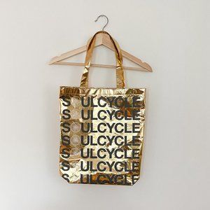 Limited Edition SoulCycle Gold Holiday Shopper Bag